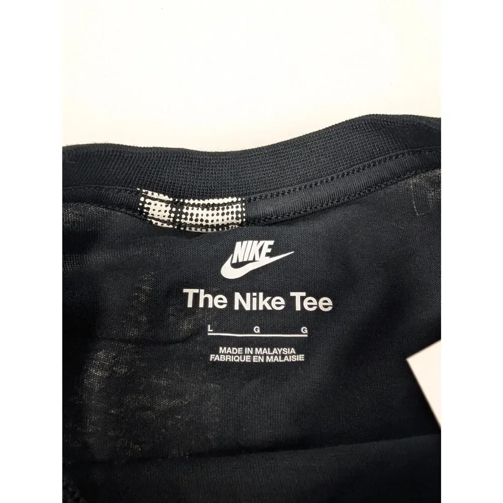 Nike Boys Large Black & White Logo Shorts & Tee Set